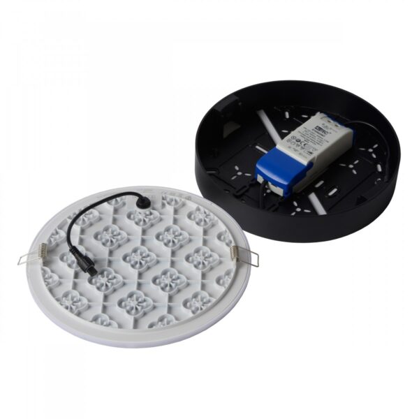 Lucide 28112/30/30 LED Přisazené stropní svítidlo | Teplá bílá | 30W | Černá