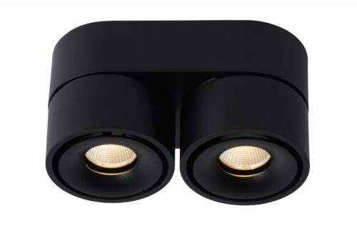Lucide 35911/16/30 LED bodové svítidlo | Teplá bílá | 2x8W | Černá