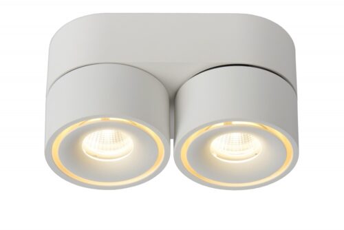 Lucide 35911/16/31 LED stropní svítidlo | Teplá bílá | 2x8W | Bílá