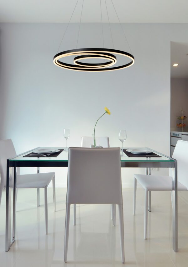 Lucide 46402/99/30 LED stropní svítidlo | Teplá bílá | Černá | 62W
