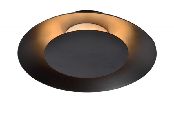 Lucide 79177/06/30 LED stropní svítidlo | Teplá bílá | 6W | Černá | 1