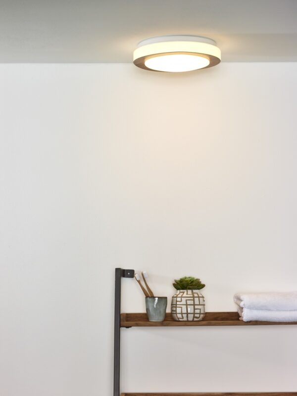 Lucide 79179/12/70 LED stropní svítidlo | Teplá bílá | 12W | Dřevo