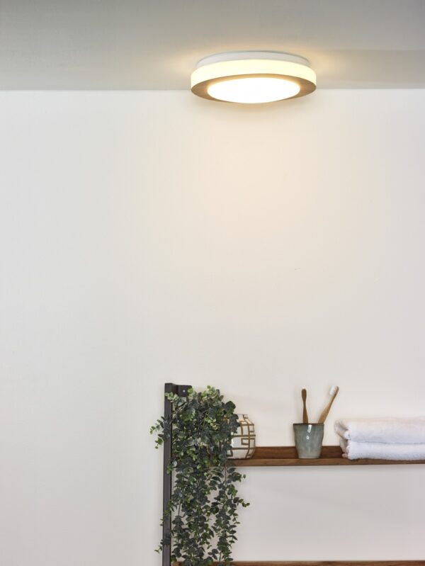 Lucide 79179/12/72 LED Přisazené stropní svítidlo | Teplá bílá | 12W | Dřevo
