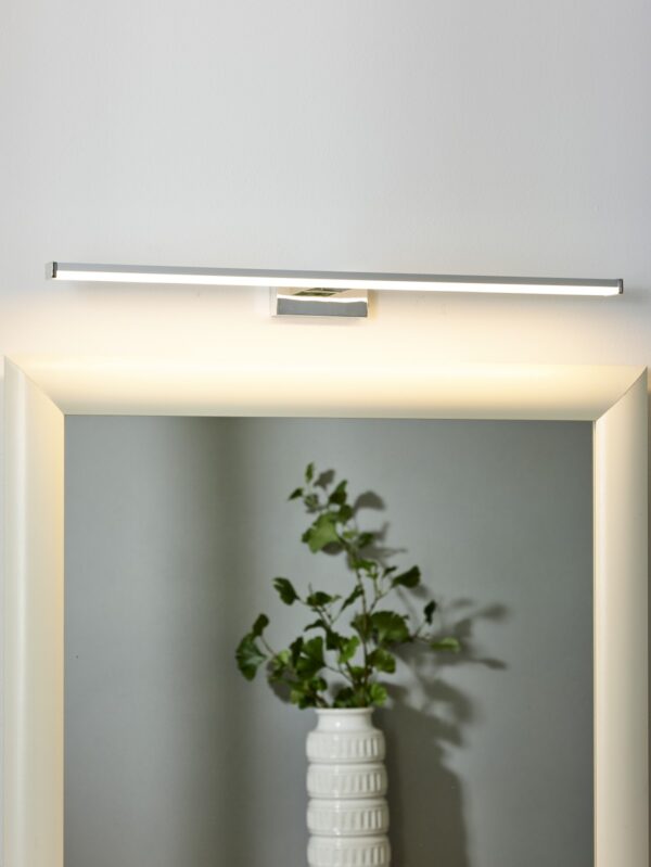 Lucide 79297/12/12 LED nástěnní svítidlo | Teplá bílá | 12W | Chrom | Kov
