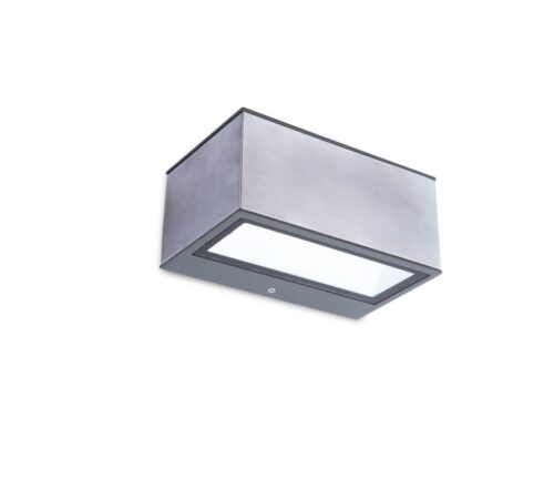 Lutec 5189103118 Gemini LED Nástěnné venkovní světlo | Přírodní bílá | 11W | Šedá