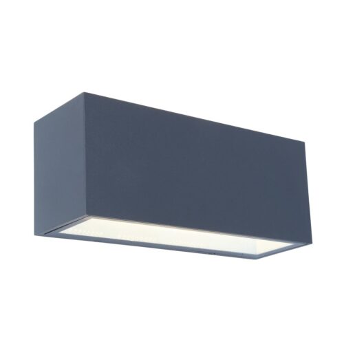 Lutec 5189104118 Gemini LED Nástěnné venkovní světlo | Přírodní bílá | 42W | Šedá