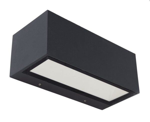 Lutec 5189112118 Gemini LED Nástěnné venkovní světlo | Teplá bílá | 20W | Šedá