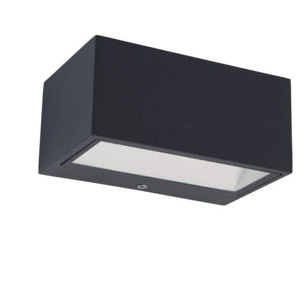 Lutec 5189113118 Gemini LED Nástěnné venkovní světlo | Teplá bílá | 10W | Šedá
