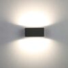 Lutec 5189113118 Gemini LED Nástěnné venkovní světlo | Teplá bílá | 10W | Šedá