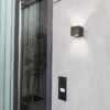 Lutec 5189114118 Gemini LED Nástěnné venkovní světlo | Přírodní bílá | 9W | Šedá