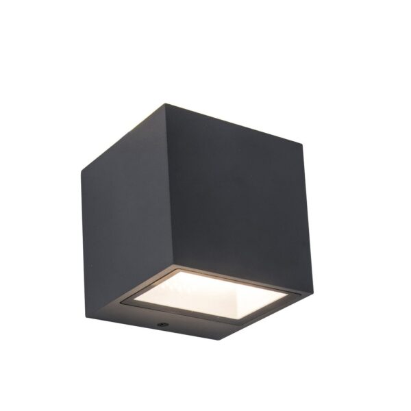 Lutec 5189114118 Gemini LED Nástěnné venkovní světlo | Přírodní bílá | 9W | Šedá