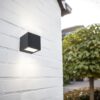 Lutec 5189114118 Gemini LED Nástěnné venkovní světlo | Přírodní bílá | 9W | Šedá