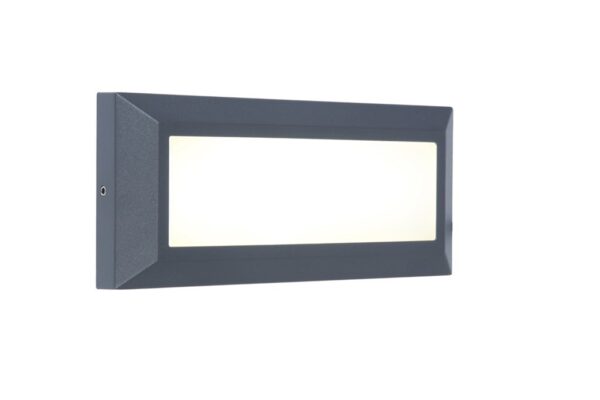 Lutec 5191601118 Helena LED Nástěnné venkovní světlo | Přírodní bílá | 10W | Šedá