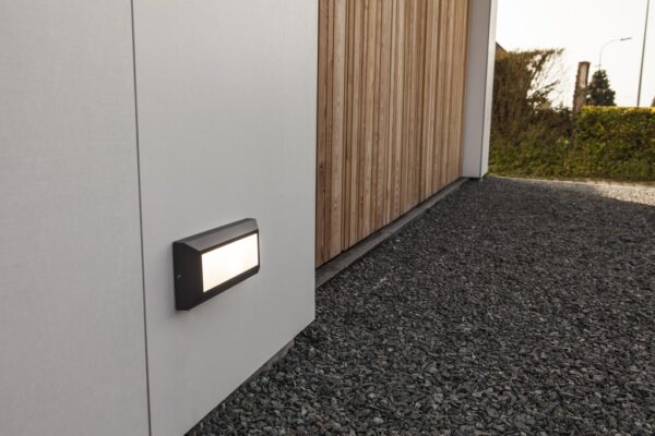 Lutec 5191601118 Helena LED Nástěnné venkovní světlo | Přírodní bílá | 10W | Šedá