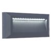 Lutec 5191602118 Helena LED Nástěnné venkovní světlo | Přírodní bílá | 10W | Šedá