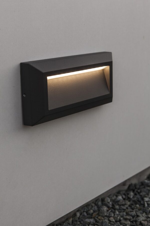 Lutec 5191602118 Helena LED Nástěnné venkovní světlo | Přírodní bílá | 10W | Šedá