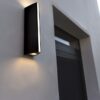 Lutec 5192701335 Leo LED Nástěnné venkovní světlo | Teplá bílá | 14W | Šedá