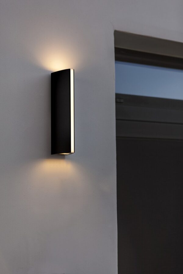 Lutec 5192701335 Leo LED Nástěnné venkovní světlo | Teplá bílá | 14W | Šedá