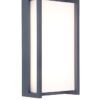 Lutec 5193001118 Qubo LED Nástěnné venkovní světlo | Teplá bílá | 18W | Šedá