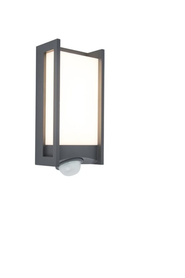 Lutec 5193002118 Qubo LED Nástěnné venkovní světlo | Teplá bílá | 13W | Šedá