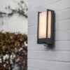Lutec 5193002118 Qubo LED Nástěnné venkovní světlo | Teplá bílá | 13W | Šedá