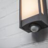 Lutec 5193002118 Qubo LED Nástěnné venkovní světlo | Teplá bílá | 13W | Šedá