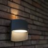 Lutec 5193201118 Lotus LED Nástěnné venkovní světlo | Teplá bílá | 11W | Šedá