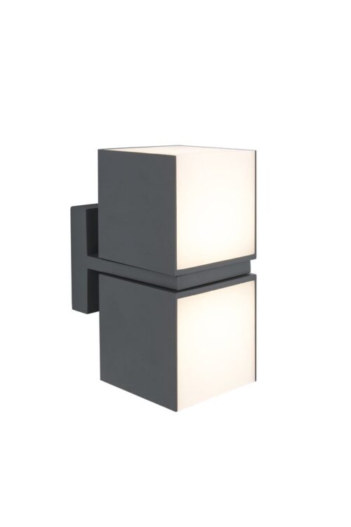 Lutec 5193801118 Cuba LED Nástěnné venkovní světlo | Teplá bílá | 23W | Šedá