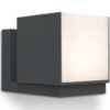 Lutec 5193803118 Cuba LED Nástěnné venkovní světlo | Teplá bílá | 12W | Šedá