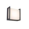 Lutec 5195401118 Qubo LED Nástěnné venkovní světlo | Teplá bílá | 8W | Šedá
