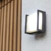 Lutec 5195401118 Qubo LED Nástěnné venkovní světlo | Teplá bílá | 8W | Šedá