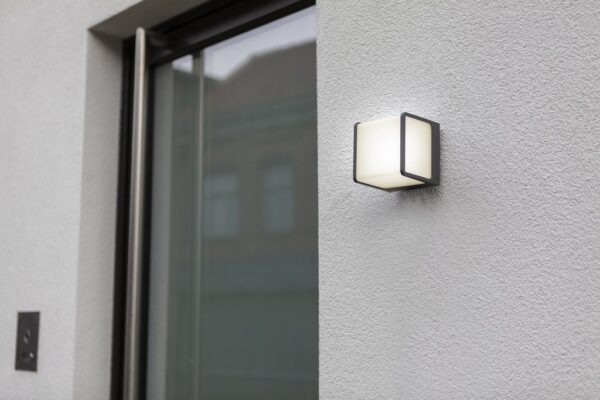 Lutec 5197002125 Telin LED Nástěnné venkovní světlo | Teplá bílá | 1,5W | Šedá