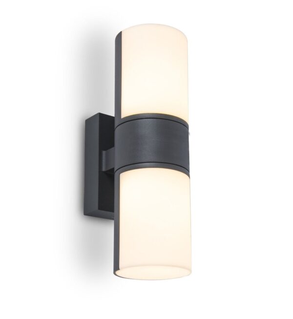 Lutec 5198101118 Cyra LED Nástěnné venkovní světlo | Teplá bílá | 1,5W | Šedá
