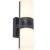 Lutec 5198102118 Cyra LED Nástěnné venkovní světlo | Teplá bílá | 1,5W | Šedá