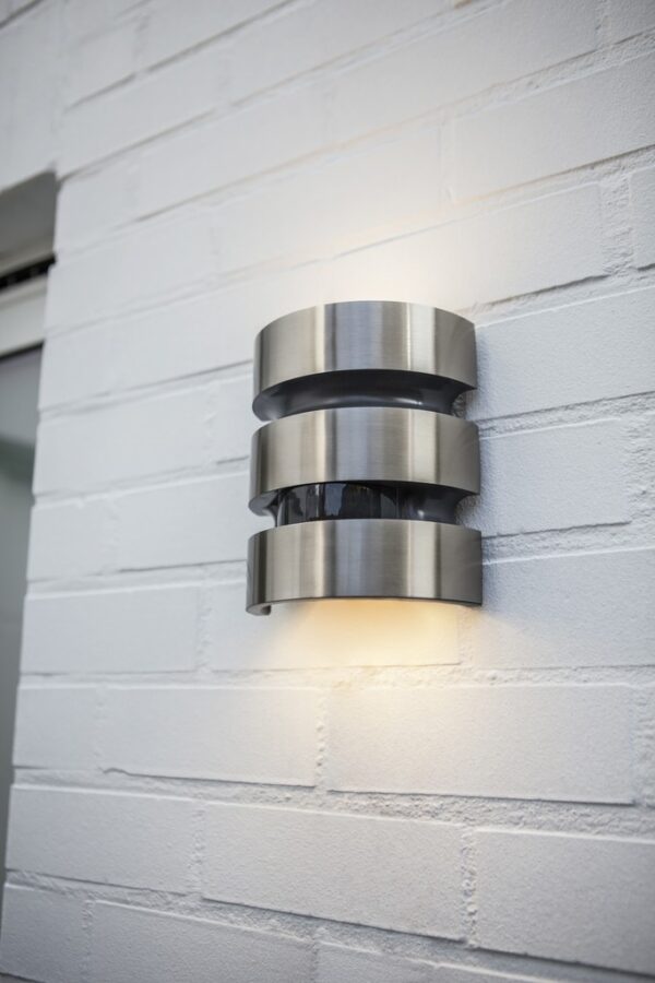 Lutec 5198401001 Maya LED Nástěnné venkovní světlo | Teplá bílá | 1,5W | Kov | Nerez