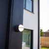 Lutec 5199001118 Eklips LED Nástěnné venkovní světlo | Teplá bílá | 13W | Šedá