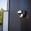 Lutec 5199001118 Eklips LED Nástěnné venkovní světlo | Teplá bílá | 13W | Šedá