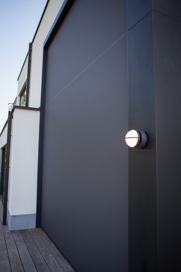 Lutec 5199001118 Eklips LED Nástěnné venkovní světlo | Teplá bílá | 13W | Šedá
