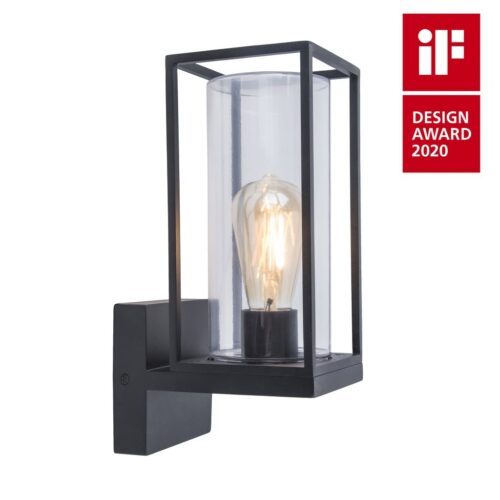 Lutec 5288801012 Flair Nástěnné venkovní světlo | E27 | Šedá