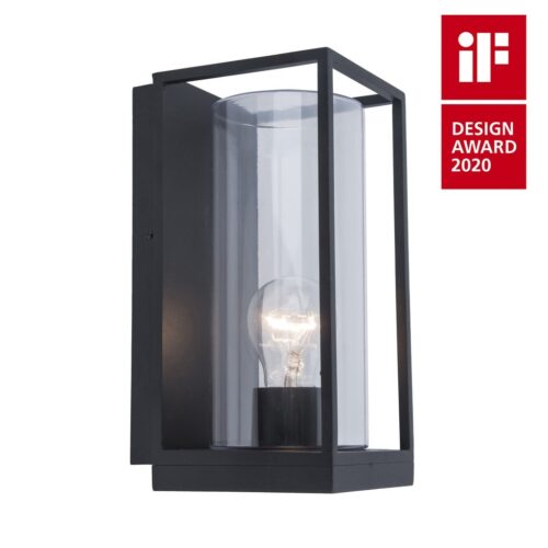Lutec 5288803012 Flair Nástěnné venkovní světlo | E27 | Šedá