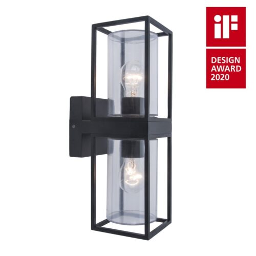 Lutec 5288804012 Flair Nástěnné venkovní světlo | E27 | Šedá