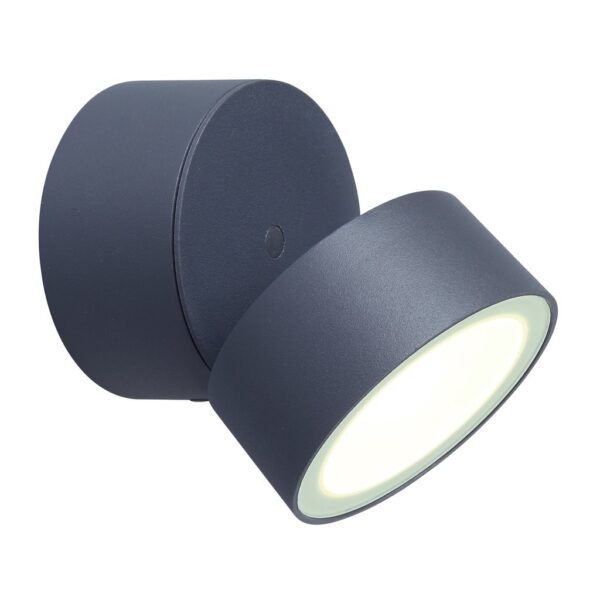 Lutec 5626001118 Trumpet LED Nástěnné venkovní světlo | Přírodní bílá | 11W | Šedá