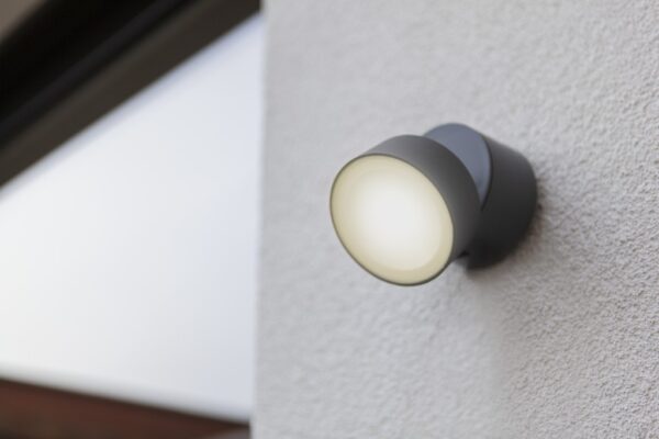 Lutec 5626101125 Trumpet LED Nástěnné venkovní světlo | Přírodní bílá | 8W | Šedá
