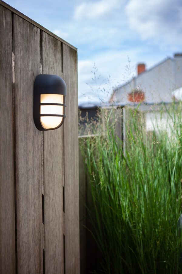 Lutec 6383001118 Bullo LED Nástěnné venkovní světlo | Teplá bílá | 1,5W | Šedá
