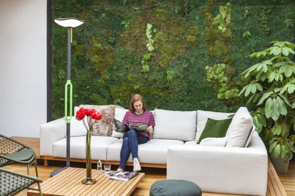 Lutec 6910802335 Poppy LED Zahradní sloupkové světlo | Teplá bílá | 8W | Šedá