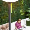 Lutec 6910802335 Poppy LED Zahradní sloupkové světlo | Teplá bílá | 8W | Šedá