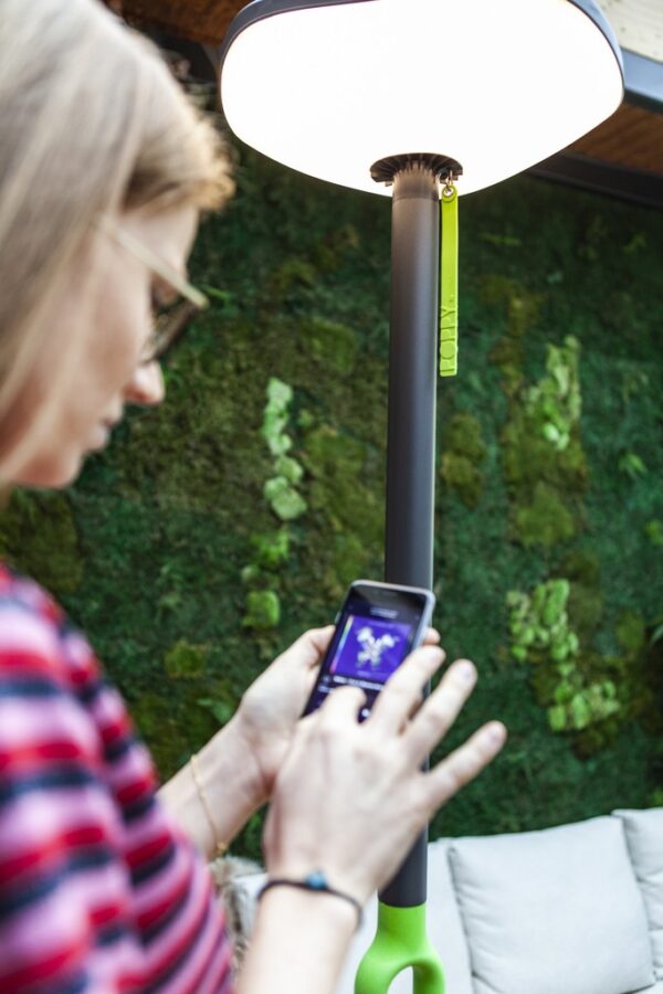 Lutec 6910802335 Poppy LED Zahradní sloupkové světlo | Teplá bílá | 8W | Šedá