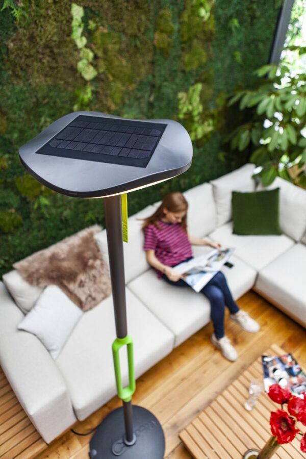Lutec 6910802335 Poppy LED Zahradní sloupkové světlo | Teplá bílá | 8W | Šedá