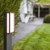 Lutec 7193001118 Qubo LED Zahradní sloupkové světlo | Teplá bílá | 18W | Šedá