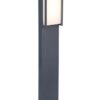 Lutec 7193001118 Qubo LED Zahradní sloupkové světlo | Teplá bílá | 18W | Šedá